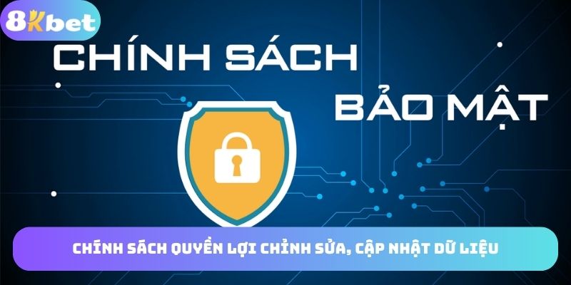 Quyền lợi chỉnh sửa, cập nhật dữ liệu cho thành viên